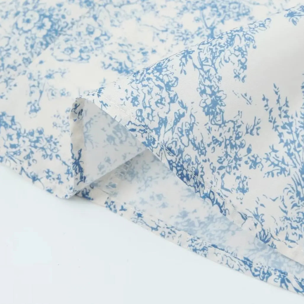 Drawstring waist cinching printed short dress eprolo