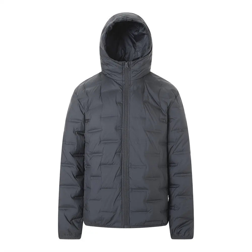 Casaco Parka com Capuz e Gola Alta eprolo
