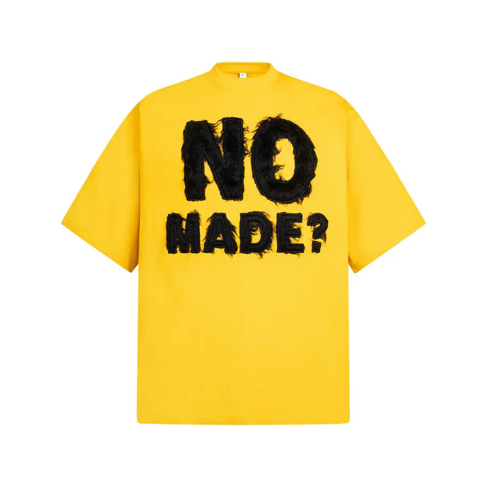 Plush letter embroidered short sleeved shirt eprolo