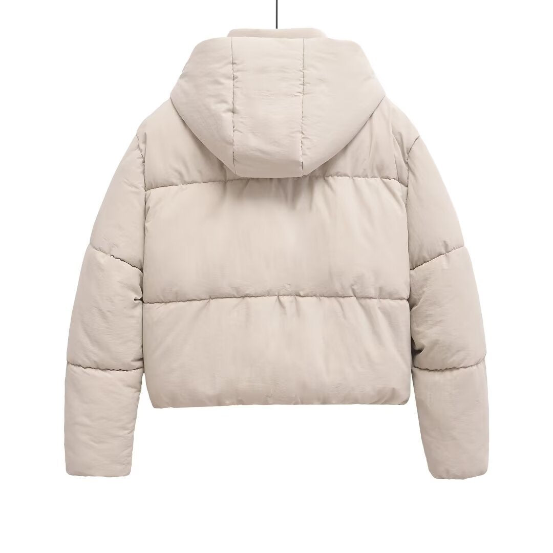 Casaco de Algodão Quente com Capuz