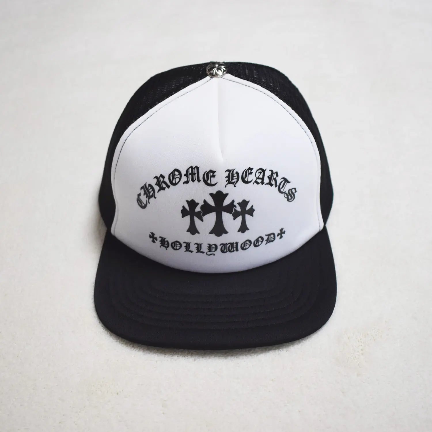 Hollywood Fashion Brand CHROME  S Heart Cross Badge Wide Brim Sun Hat for Men and Women eprolo