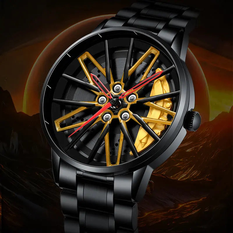 Relógio Luxury Car Wheel Design eprolo