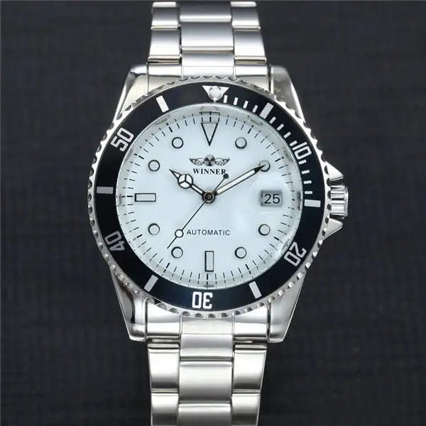 Winner Top Brand Luxury Blue Men Watch Automatic Skeleton Mechanical Wristwatch Male Man Watches Hour Relogio Masculino 