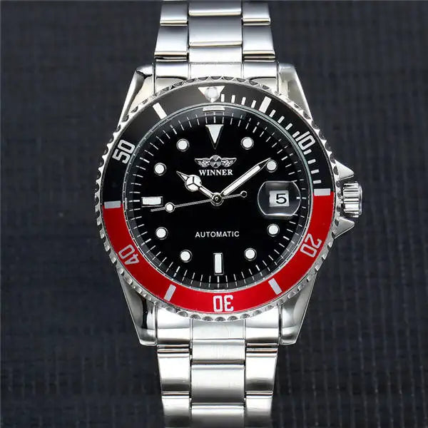 Winner Top Brand Luxury Blue Men Watch Automatic Skeleton Mechanical Wristwatch Male Man Watches Hour Relogio Masculino 