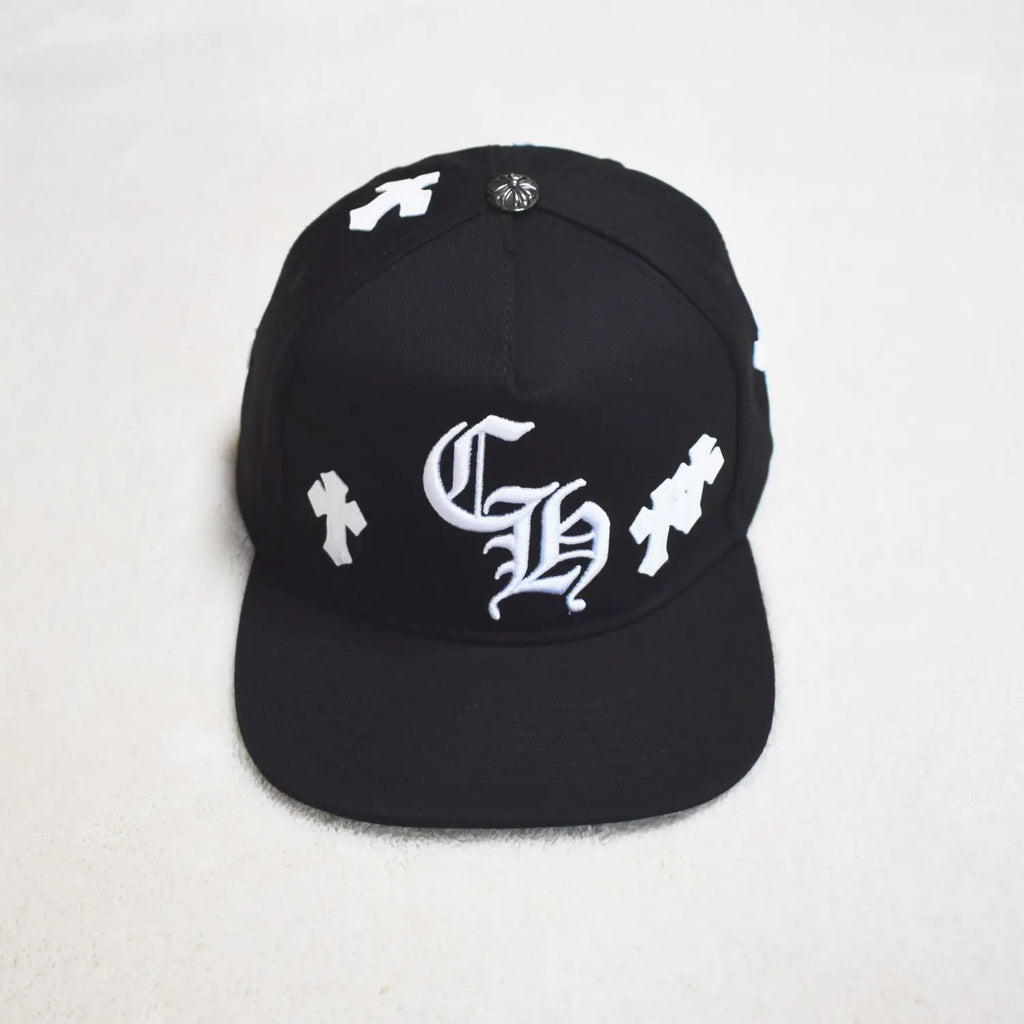 Hollywood Fashion Brand CHROME  S Heart Cross Badge Wide Brim Sun Hat for Men and Women eprolo