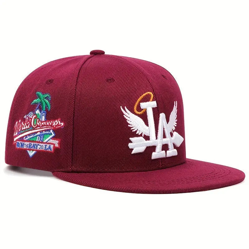 Hip hop hat flat top baseball hat men's flat hat coconut tree flat edge hat eprolo