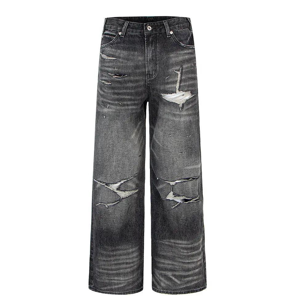 Calças Jeans Rasgadas Vintage eprolo