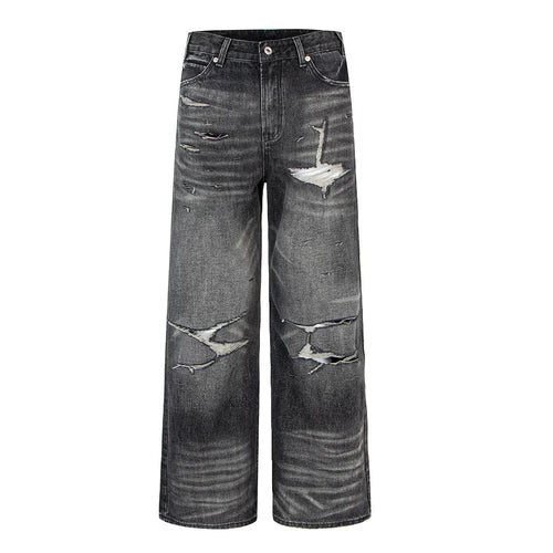 Calças Jeans Rasgadas Vintage eprolo