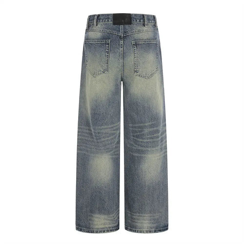 Calças Jeans Retas Lavadas eprolo