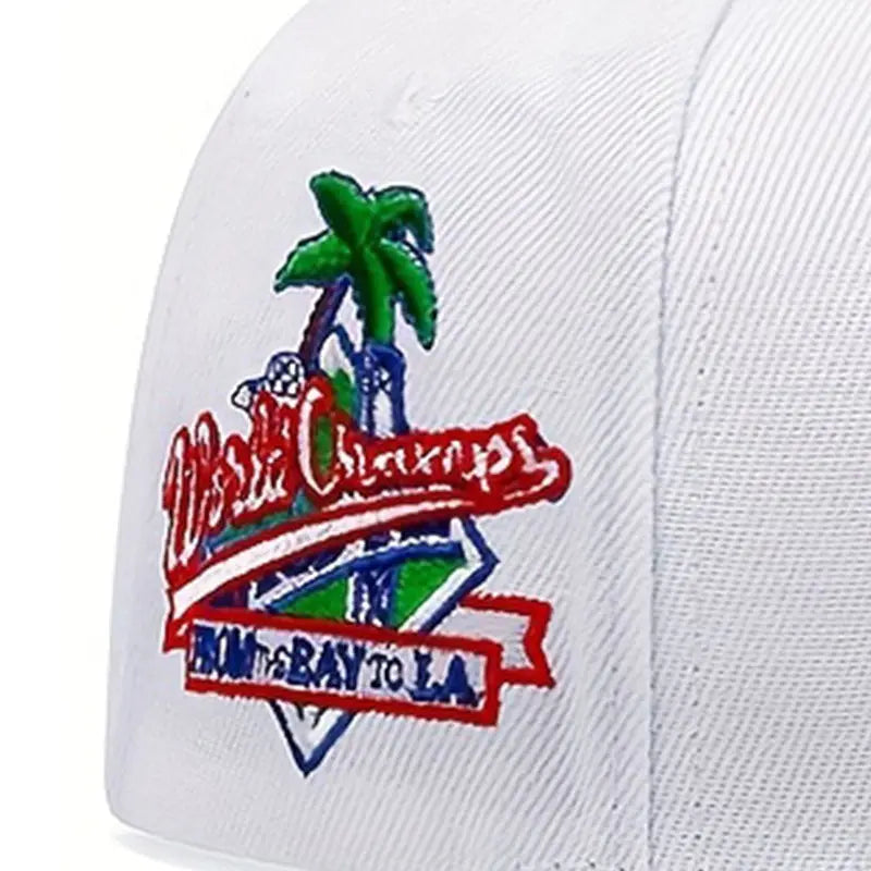 Hip hop hat flat top baseball hat men's flat hat coconut tree flat edge hat eprolo