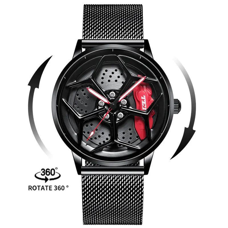 Relógio Luxury Car Wheel Design eprolo