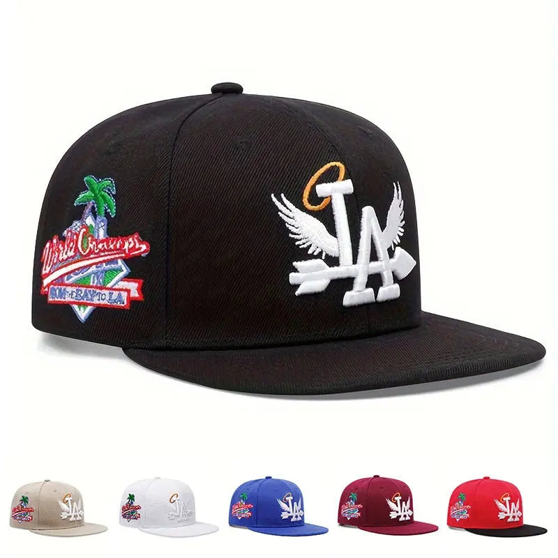Hip hop hat flat top baseball hat men's flat hat coconut tree flat edge hat eprolo
