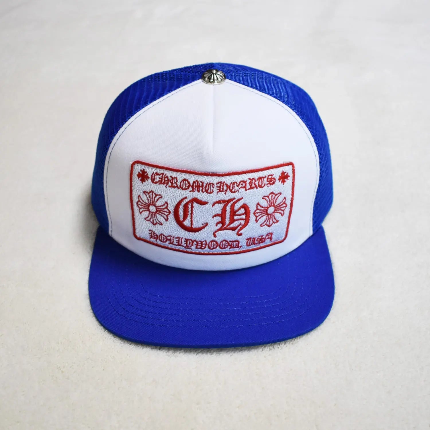 Hollywood Fashion Brand CHROME  S Heart Cross Badge Wide Brim Sun Hat for Men and Women eprolo