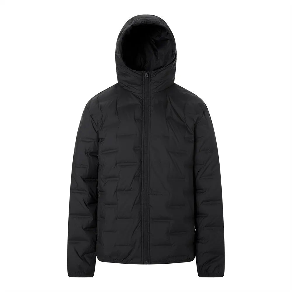 Casaco Parka com Capuz e Gola Alta eprolo