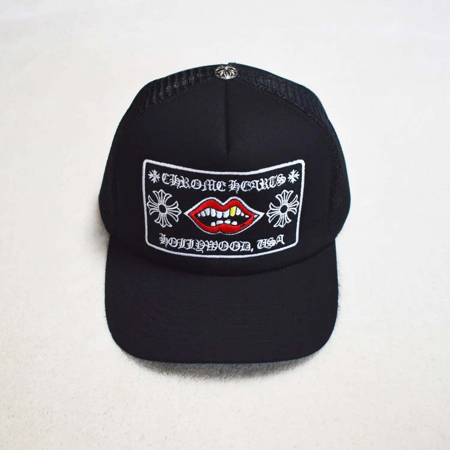 Hollywood Fashion Brand CHROME  S Heart Cross Badge Wide Brim Sun Hat for Men and Women eprolo