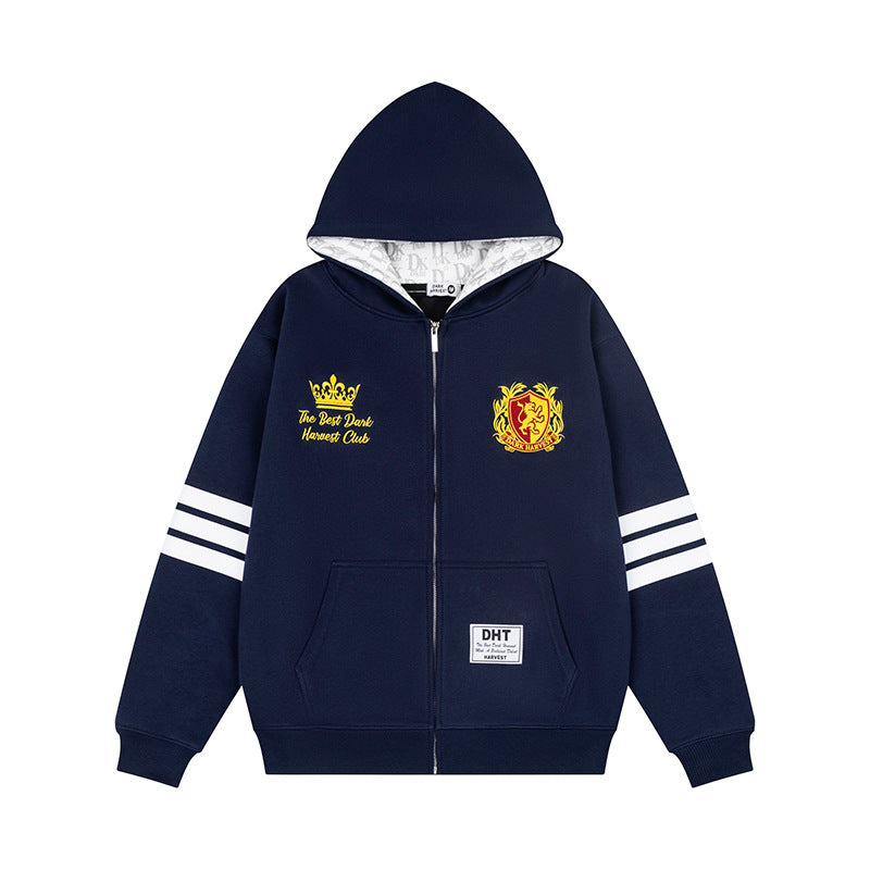 Sweatshirt com Capuz e Bordado