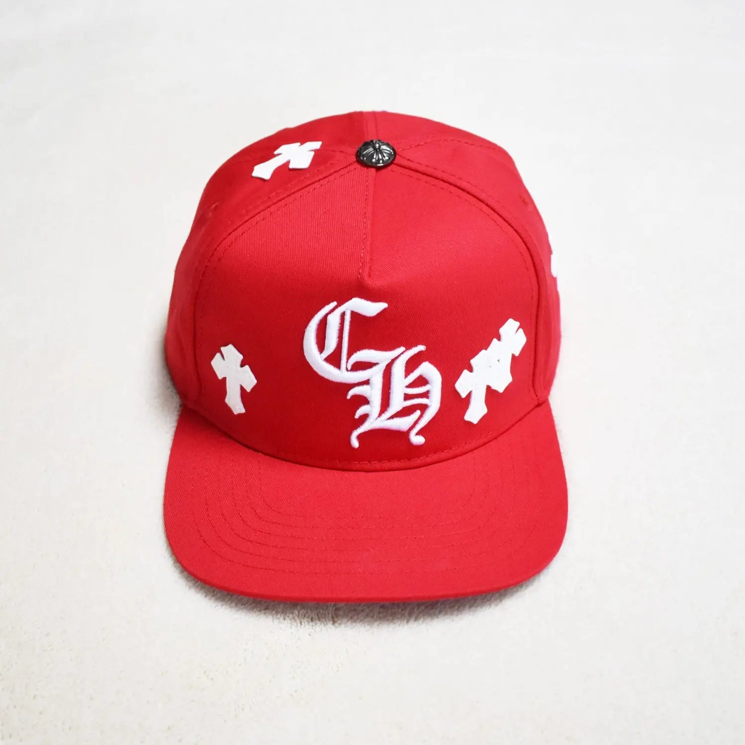 Hollywood Fashion Brand CHROME  S Heart Cross Badge Wide Brim Sun Hat for Men and Women eprolo