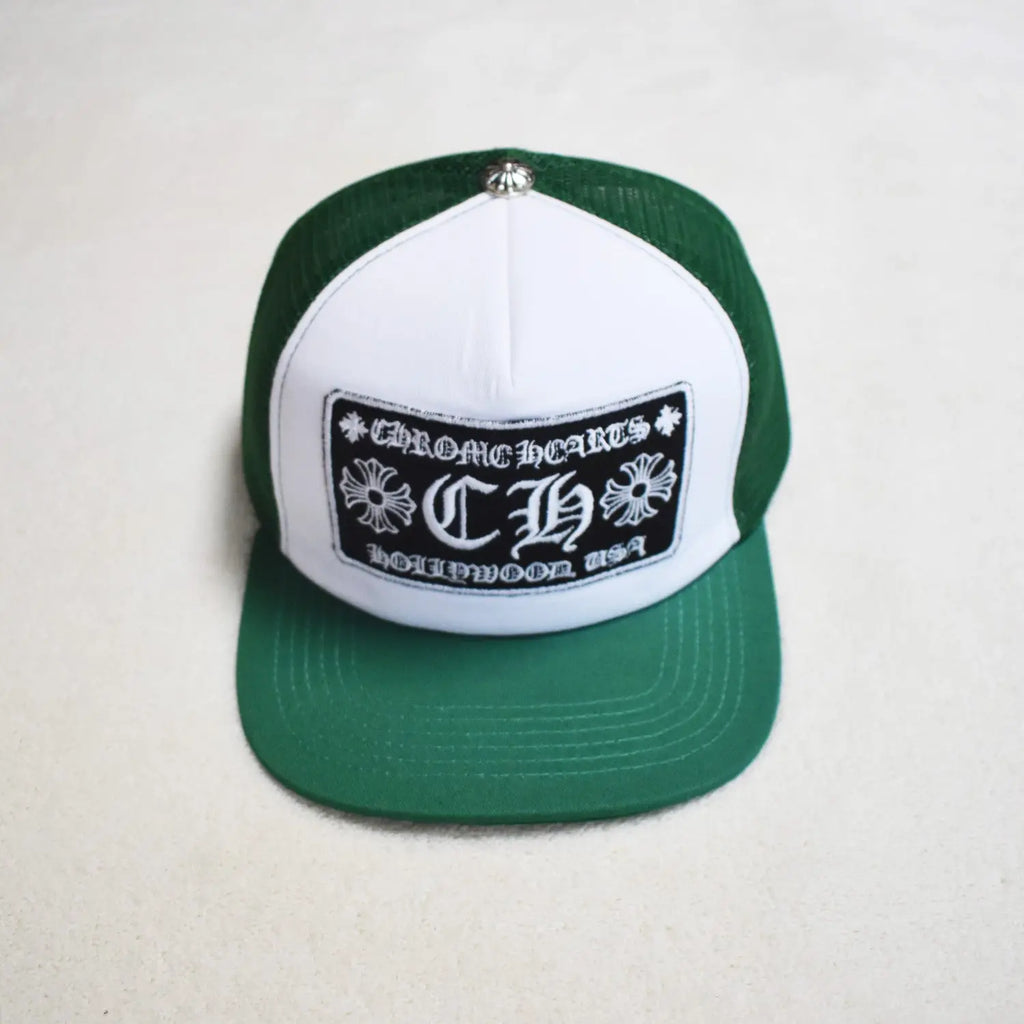 Hollywood Fashion Brand CHROME  S Heart Cross Badge Wide Brim Sun Hat for Men and Women eprolo