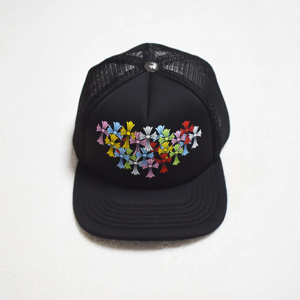 Hollywood Fashion Brand CHROME  S Heart Cross Badge Wide Brim Sun Hat for Men and Women eprolo