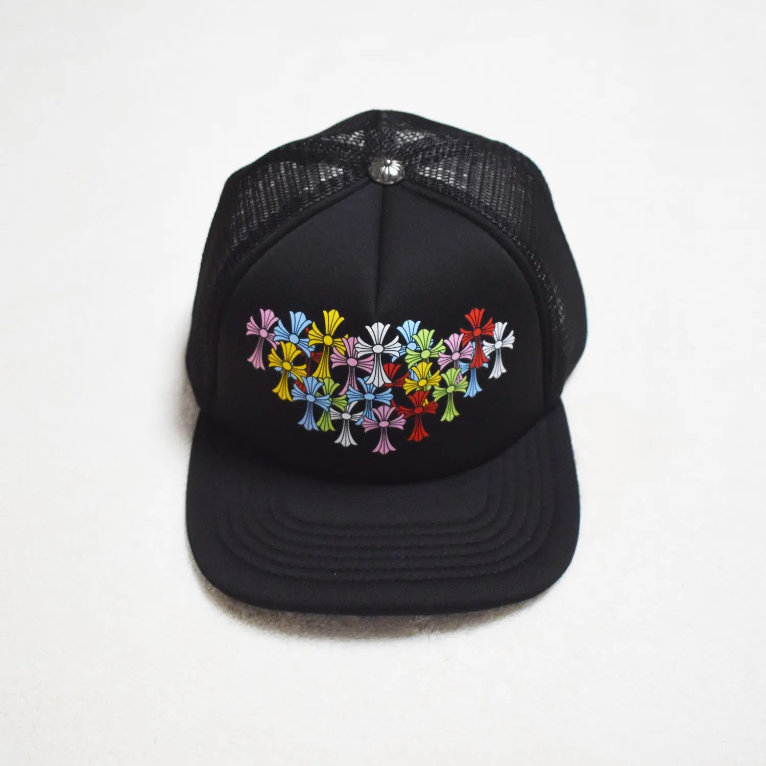 Hollywood Fashion Brand CHROME  S Heart Cross Badge Wide Brim Sun Hat for Men and Women eprolo