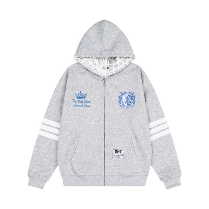 Sweatshirt com Capuz e Bordado