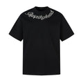 Nail bead letter short sleeved T-shirt eprolo