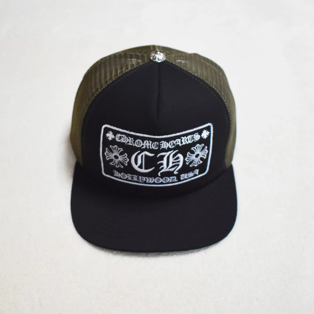 Hollywood Fashion Brand CHROME  S Heart Cross Badge Wide Brim Sun Hat for Men and Women eprolo