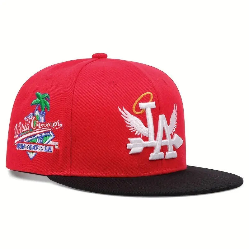 Hip hop hat flat top baseball hat men's flat hat coconut tree flat edge hat eprolo