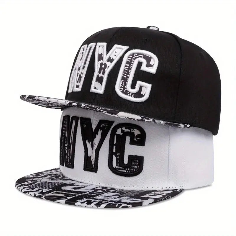 Flat brimmed hat street dance embroidery NYC hip-hop hat eprolo