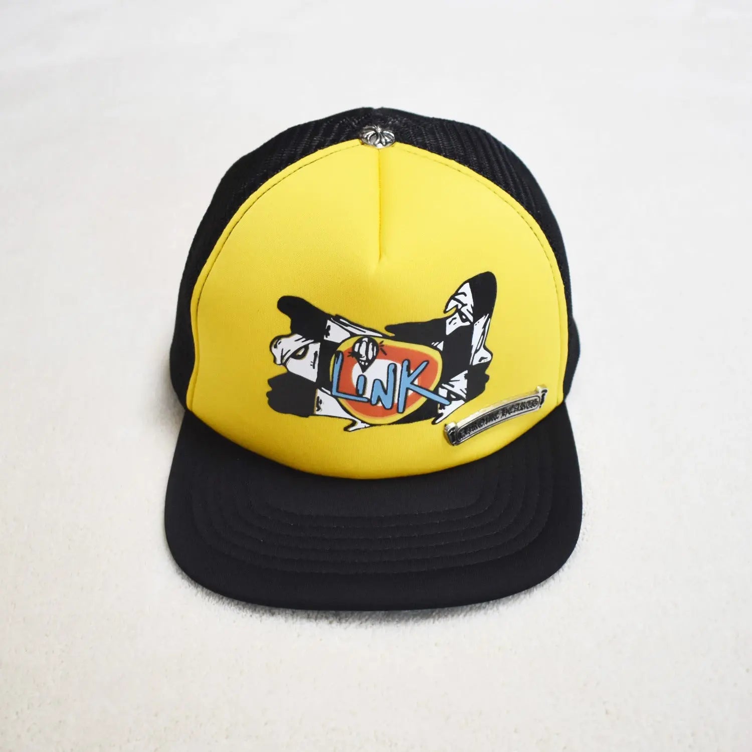 Hollywood Fashion Brand CHROME  S Heart Cross Badge Wide Brim Sun Hat for Men and Women eprolo