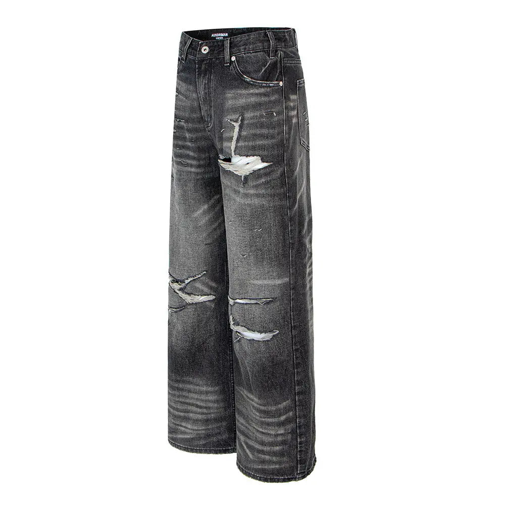 Calças Jeans Rasgadas Vintage eprolo