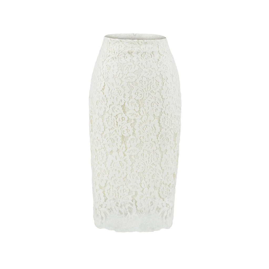 Slimming lace midi skirt eprolo