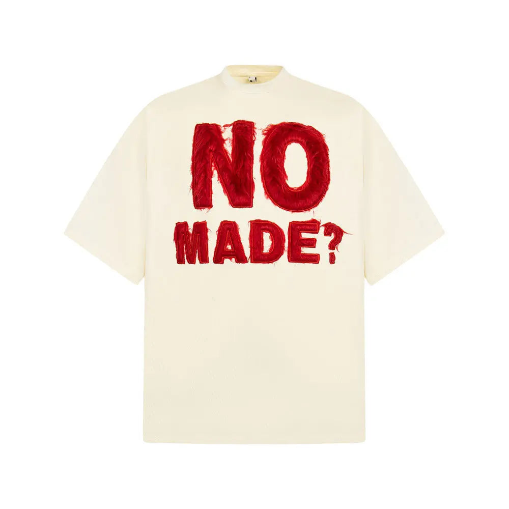 Plush letter embroidered short sleeved shirt eprolo