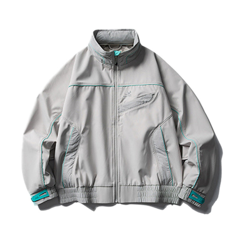 Casaco com Capuz Amovível e Gola Alta