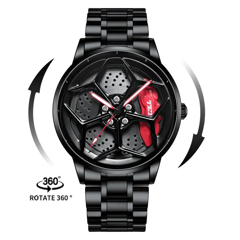 Relógio Luxury Car Wheel Design eprolo