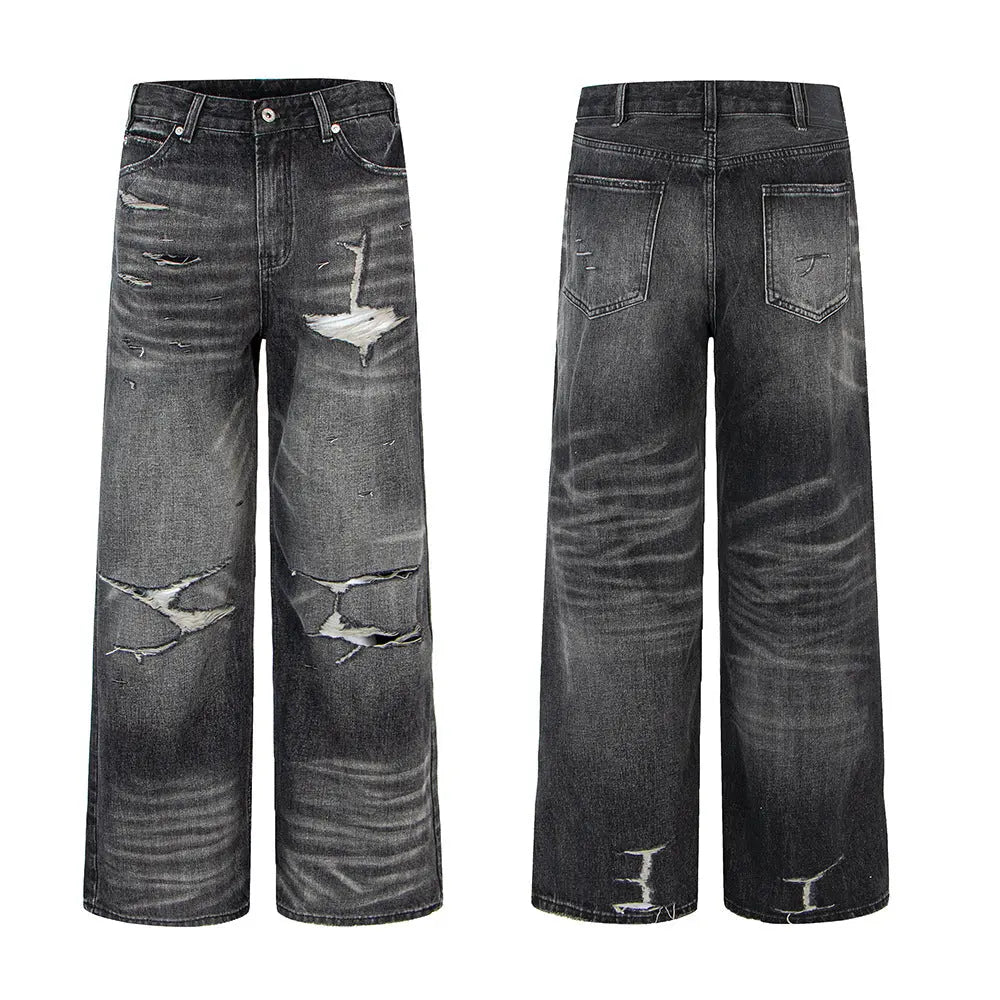 Calças Jeans Rasgadas Vintage eprolo