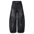 Hairy fringe brushed straight leg jeans eprolo