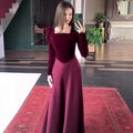 Royal Style New Autumn Vintage Fashion Elegant Long Sleeve Maxi Dress eprolo