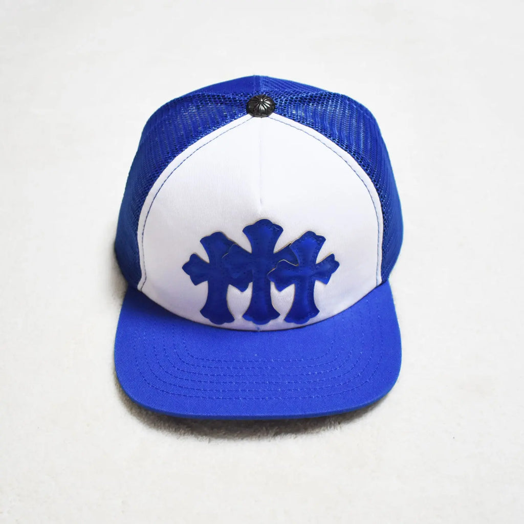 Hollywood Fashion Brand CHROME  S Heart Cross Badge Wide Brim Sun Hat for Men and Women eprolo