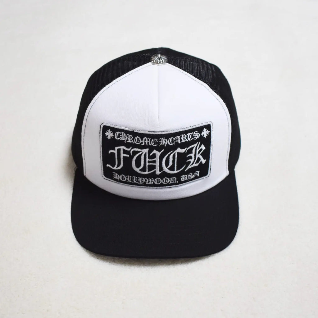 Hollywood Fashion Brand CHROME  S Heart Cross Badge Wide Brim Sun Hat for Men and Women eprolo