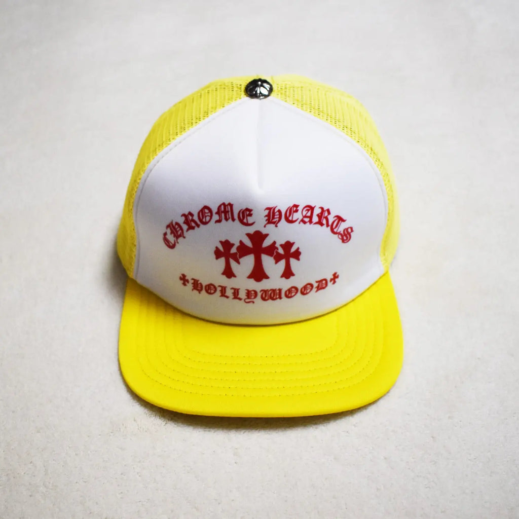 Hollywood Fashion Brand CHROME  S Heart Cross Badge Wide Brim Sun Hat for Men and Women eprolo