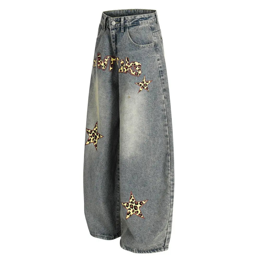 Calças Jeans Leopardo eprolo