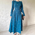 Elegant Spring Long Dress for Women, Waist-Cinching Maxi Dress, Ladylike Fashion eprolo