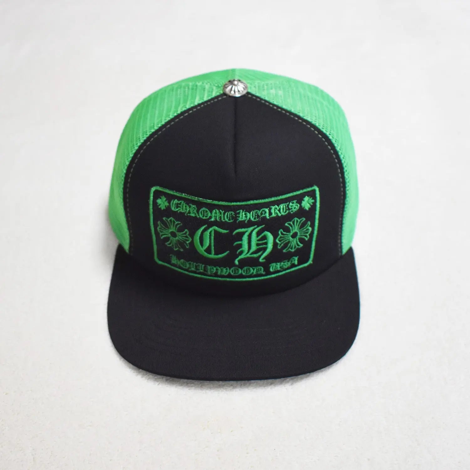 Hollywood Fashion Brand CHROME  S Heart Cross Badge Wide Brim Sun Hat for Men and Women eprolo