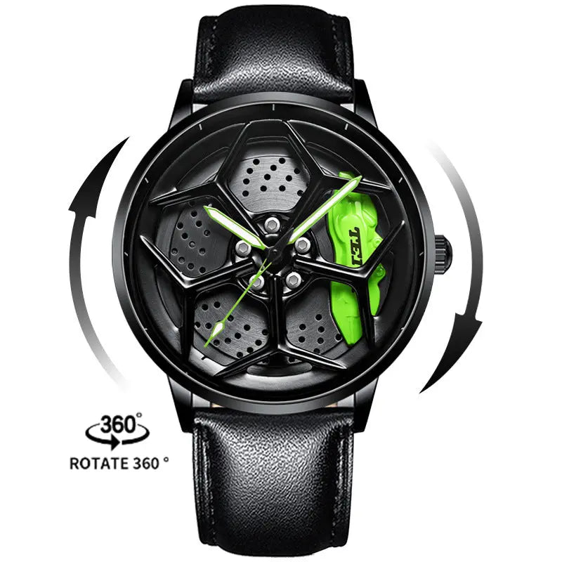 Relógio Luxury Car Wheel Design eprolo
