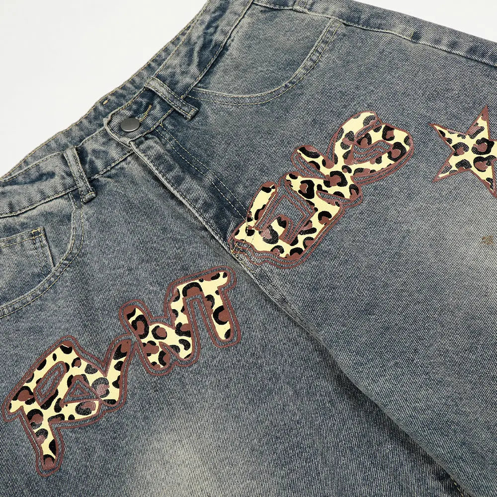 Calças Jeans Leopardo eprolo