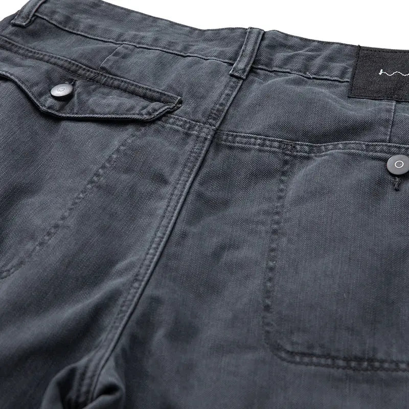 Patchwork Wide-Leg Pants Unisex Loose Straight Casual Cargo Pants eprolo