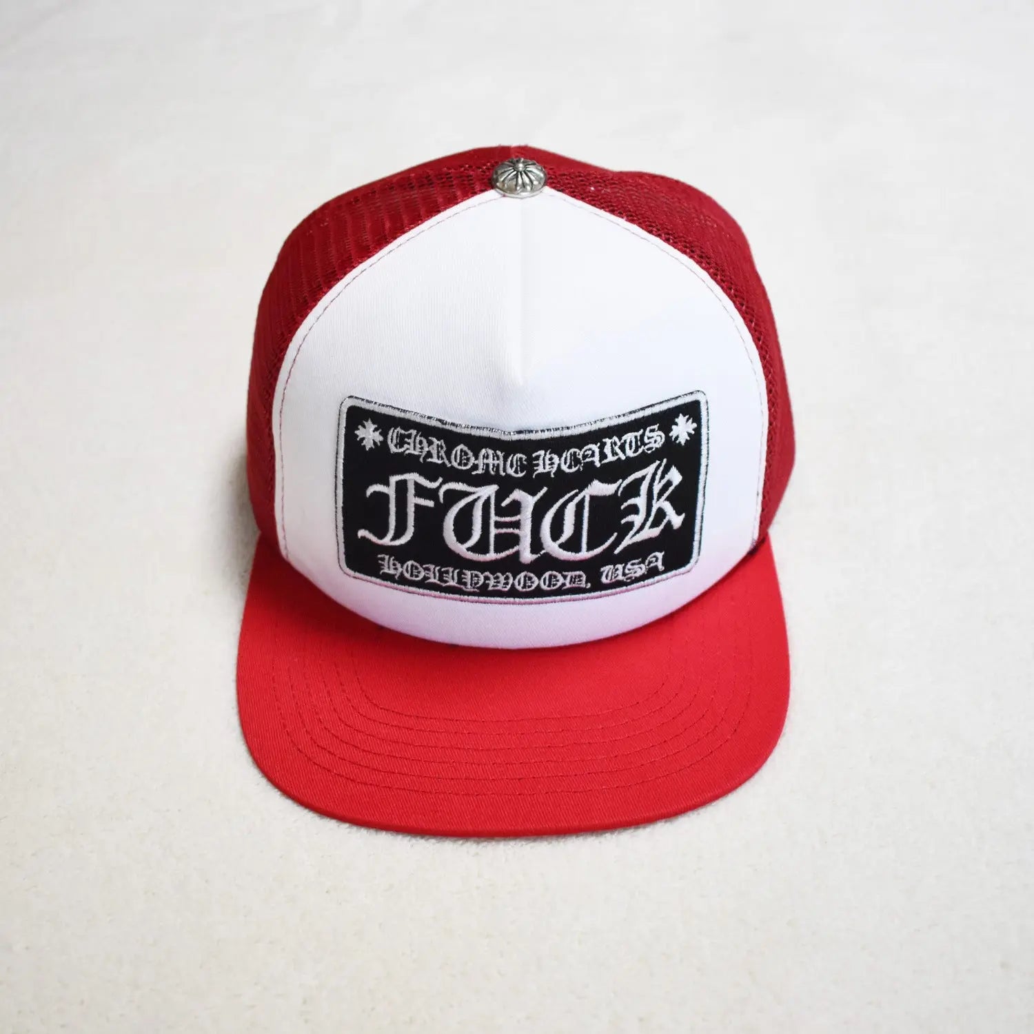 Hollywood Fashion Brand CHROME  S Heart Cross Badge Wide Brim Sun Hat for Men and Women eprolo