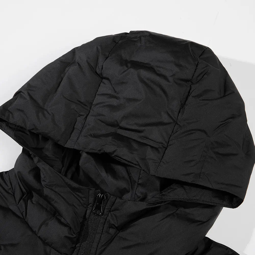 Casaco Parka com Capuz e Gola Alta eprolo