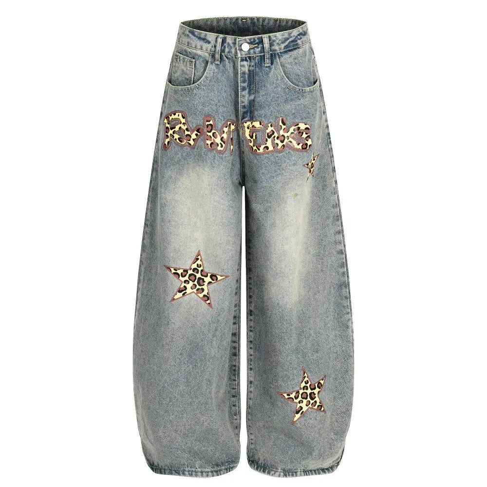 Calças Jeans Leopardo eprolo
